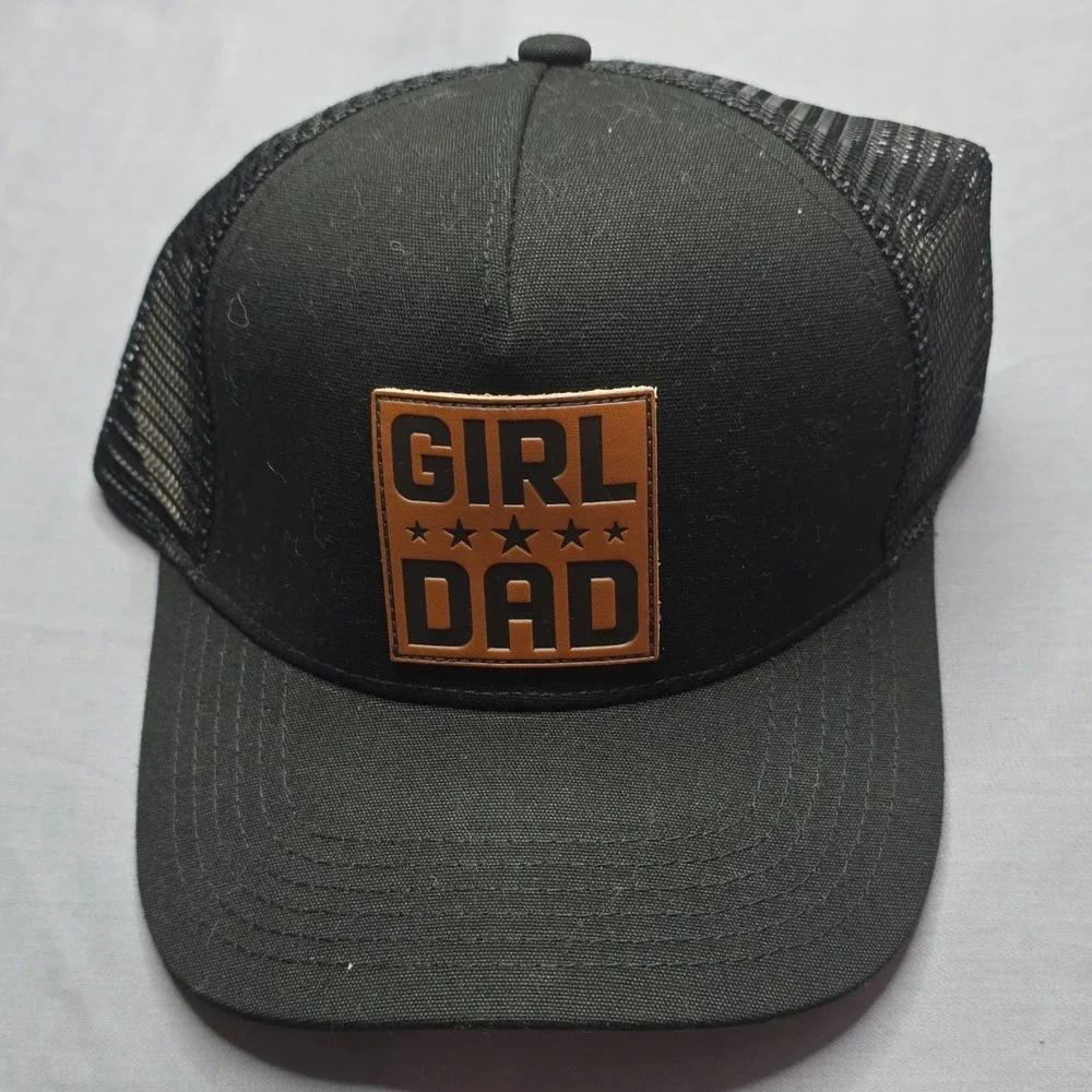 EPIC GOODS Girl Dad Black Trucker Hat Mesh Back Adjustable for Men Casual